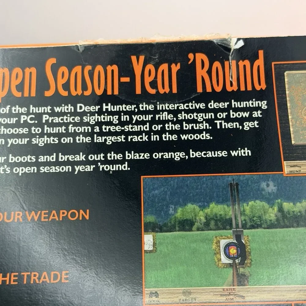 Deer Hunter Interactive Hunting Experience PC CD-ROM Big Box Complete Untested